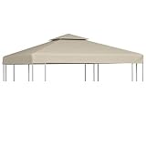 JUDYY Pavillon-Ersatzdach 310 g/m² Beige 3x3 m, Pavillon Ersatzdach, Pavillon Dach, Dach Für Pavillon, Ersatzdach Für Pavillon, Pavillondach, Ersatz B