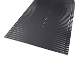 Decket Kehlblech für Dach, Dachblech aus Aluminium, UV-beständig & Witterungsresistent, Flexibles Alublech zur Abdichtung der Dachkehle, 2 m Langes Blechtafel, Schwarzg