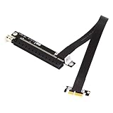 cablecc PCI-E gen3.0 1 x zu 16 x Riser Kabel 30 cm 40 cm 50 cm 60 cm PCI-Express PCI-E X16 Extender rechts abgewinkelt Ellenbogen Design 0.3M
