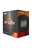 AMD Ryzen 7 5700X Prozessor (Basistakt: 3.4GHz, Max. Leistungstakt: bis zu 4.6GHz, 8 Kerne, L3-Cache 32MB, Socket AM4, ohne Kühler) 100-100000926WOF, Schw