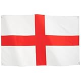 Runesol England Flagge, 3 x 5, 91x152 cm, St. George's Cross, 4 Ösen, Englische Fußballflagge, Sechs-Nationen-Rugby, Premium-Fahnen für Drinnen und Draußen, Six Nations Rugby, Crick