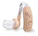 Beurer HA 20 Hörgeräuschverstärker mit ergonomischer Passform hinter dem Ohr, individuelle Anpassung an den Gehörgang, Lautstärke stufenlos regelb