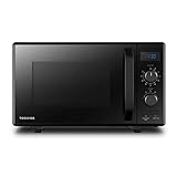 Toshiba MW2-AG23PF(BK) Mikrowelle / 3-in-1 Mikrowelle mit Grill & Kombi-Funktion /Freistehend / 23L / 900W / 1000W Grill/energiesparender ECO-Funktion/Drehteller mit Positionsspeicher/Schw