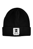 KAYA Shisha Wool Beanie Mütze Schwarze Strickmütze mit Stick