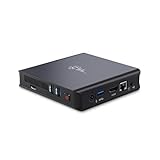 Mini PC CSL Narrow Box Ultra HD Compact v5 Windows 11 Pro lüfterlos, Intel Celeron N5100 4x2800MHz, 128 GB eMMC + 256 GB M.2 SSD, 4 GB DDR4-RAM, Intel UHD Grafik, Dual WLAN, HDMI 2, USB 3.1, BT 4.2