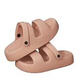Gyios Sommer Hausschuhe Sommer-Hausschuhe, Flacher Boden, Badezimmer, Heim-Hausschuhe, Weicher Eva-innensandalen, rutschfeste Flip-Flop