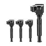 PSRRGZTM Autozündungszubehör Kompatibel Mit Alfa Für Romeo Für Giulia 2.0l L4 2017 2018 Für Stelvio 2.0l L4 2018 Automobilmotor-Zündspulenpaket 68211953AA 5C2385 UF839(4pcs)