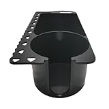 Bootsbecherhalter für Getränke – Marine-Getränkehalter mit Gummi-Lasche, Boot-Organizer, Barschboote, Ponton, Kanu, multifunktionales Organisationstablett für Getränke, Schraub