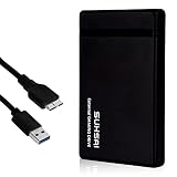 SUHSAI Externe Gaming-Festplatte, tragbares USB 3.0-Laufwerk, 2,5-Zoll-Hochgeschwindigkeitsfestplatte, Backup-Laufwerk, geeignet für PS5, PS4, PS3, PC, Android, Mac (320GB)