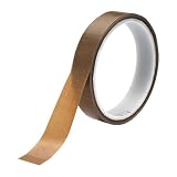 Teflonband Selbstklebend, 19ｍｍ X 10ｍ Teflon Klebeband Hitzebeständig, Teflon Tape, PTFE Band, High Temperature Tape, Hitzebeständiges Klebeband für Vakuumiergerät, Handversiegelung, Impulsversiegelung