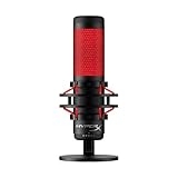 HyperX QuadCast – Standalone USB Mikrofon mit umfangreichen Funktionen für Streamer Gamer, Schw