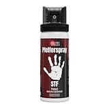 HelpMe Deutschland Pfefferspray mit 9.000.000 Scoville – Starkes KO PAVA Spray mit extra starkem Stinkstoff, Buchenholzteer & rotem Farbstoff – Legal in Deutschland, zur Tierabw