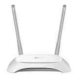 TP-Link TL-WR840N N300 WLAN Router (300Mbit/s (2,4GHz), 4 x 10/100Mbit/s LAN Ports, IPv6, 2 externe Antennen, WPS, Accesspoint Modus), weiß/ schw