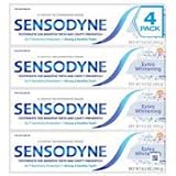 Sensodyne Maximum Strength & Extra Whitening (pack of 4)Net Wt 6.5 oz(184g)per tube by Sensody