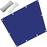 Sonnensegel Wasserdicht 2 x 3 m Sonnensegel für Den Außenbereich UV Schutz Hitzeschutz mit Ösen Und Befestigungsseile für Balkon Terrasse Garten, Dunkelb