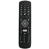 AULCMEET 996596001555 Fernbedienung Ersetzen Passend für Philips TV 32PFS6401 32PFH5501 40PFT5501 49PFT5501 49PUS7101 55PUS7101 43PUS6501 49PUS6501 55PUS6501 49PFH5501 55PUS6561 49PUS6561 32PFT5501