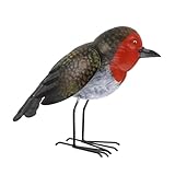 Milisten Vogelstatue Aus Eisen Metall-Garten-wandkunst Kleine Vogelverzierung Vogelstatuen Für Den Garten Vogelstatue Aus Metall Gartenvogelstatue Vogelschmuck Aus Eisen Kleine Vog