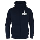Tottenham Hotspur - Herren Fleece-Sweatjacke - Offizielles Merchandise - Geschenk für Fußballfans - M