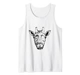 Selbst gemalt Giraffen Bild Giraffe Shirt Bleistiftzeichnung Tank Top