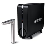 OsmoFresh Osmoseanlage FlowOne+ 1,8l/min | Heißwasser bis 95°C| extrem leise | 5in1 Umkehrosmose Filterung | 750 GPD| Touch Wasserhahn | Wasserfilter für Küche Büro | kalkfreies Trinkw