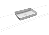 Kaldewei Miena Waschtisch-Schale, 3185, 580x380 mm, ohne Überlauf, 909506000, Farbe: Alpinweiß Matt mit Perl-Effek
