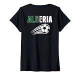 Damen Trikot, Algerien, Fußballfans T-Shirt mit V