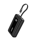 Anker Zolo Powerbank (2025 Upgrade), 20000mAh, 30W High-Speed-Ladegerät mit integriertem USB-C Kabel, Akku-Pack für iPhone 17/16/15-Serie, Galaxy