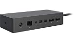 Microsoft 1661 Dock Station für Mobiltelefone - (Microsoft Surface Cover, Tablet, Microsoft Surface Pro 3, Surface Pro 4-Oberflächenbuch, Schwarz) (Generalüberholt)