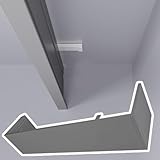 Generisch Gardinenblenden, Gardinenblenden-Set aus Aluminiumlegierung für die Decke, dekorativer Rahmen für Rollos, 2,1 m (6,9 Fuß) graue Zierleiste, stilvolle Fensterdek