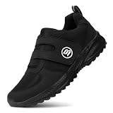 Bigzagger Diabetiker Schuhe Herren Damen Extra Weit mit Klettverschluss Orthopädische Schuhe mit Memory Foam Sohle Nahtloser Ultraleicht Gesundheitsschuhe für Geschwollene Füß
