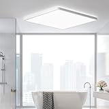 MLOQI LED Deckenleuchte Flach Küchenlampe, 42W, 5000K Tageslichtweiß, 40x40cm, IP44 Wasserdicht Deckenlampe für Wohnzimmer Schlafzimmer B