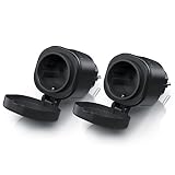 CSL - 2X WLAN Outdoor Steckdose - für den Außenbereich - WiFi Smart Socket schaltbar - kompatibel mit Android Apple iOS Smartphone Tablet PC, Amazon Alexa Google H