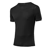 LÖFFLER Herren Hr. Ka Transtex Light T shirt, Schwarz, 48 EU