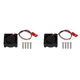 Guihydur 2Satz 25X25X10MM HochgeschwindigkeitsbüRstenloser 5-V-MiniküHler für RC-Motor Modell 540/550