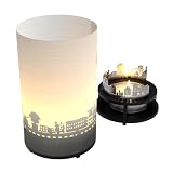 Trier Premium Geschenkbox - Schattenspielkerze mit Trierer Silhouette & Skyline, Wohnaccessoire, Andenken, Geschenk für Trier-F