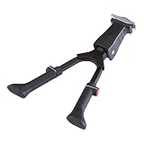 Prophete Zweibein-Ständer | Gun_Support | Zweibein | Fahrradständer für City- und Trekkingräder | Höhenverstellbar 26–28 Zoll | Aluminium | Schw