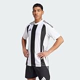 adidas Herren Striped 24 Jersey Shirt, White/Black, XL