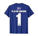 Spieler 1 Playar Oneson Trikot Island Fußball Zocker & Gamer T-S