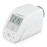 Homematic IP Heizkörperthermostat – Basic, Smart Home, digitaler Thermostat Heizung, Steuerung per App, Alexa, Google Home, einfache Installation, Energie sparen, 153412A3