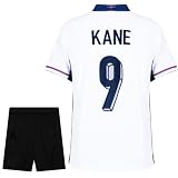 IHIMI Nationalmannschaft England 2024 No #9 Kinder Trikot, Komm mit Shorts Fußballfans (176)