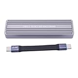 YiQinzcxg Festplattengehäuse USB C 3.2 Gen2x2 bis zu 20 Gbit/s Datenübertragung, unterstützt zwei Protokolle für 2242/2280 Disk Box