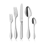 WMF Premiere Edelstahl Besteck Set 6 Personen, Essbesteck Set 30 teilig, Hohlheftmesser, Cromargan protect poliert, kratzbeständig, spü