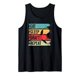 Fantasy Football Eat Sleep Draft Repeat Fußball Managerspiel Tank Top