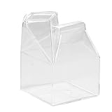 MAGT Glas Milchkännchen, Transparente Milchglas Becher Hausform Milchkanne Kaffee Milch Wasser Tasse für Heimgeb