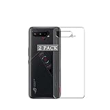 Vaxson 2 Stück Rückseite Schutzfolie, kompatibel mit ASUS ROG Phone 5s Pro ZS676KS, Backcover Skin TPU Folie Haut [Nicht gehärtetem Glas Displayschutzfolie ] N