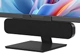 ZETIY Lautsprecher für PC, USB Lautsprecher für Monitor, Mini Laptop Lautsprecher Soundbar Klein PC Boxen für Laptop, Desktop, Notebook, Phone - Plug and Play (Schwarz)