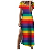 Strandkleid für Damen, lässig, Sommerkleid, Boho, Damen, schick und elegant, Geldbörse, Plissee, Rundhalsausschnitt, solide, sexy, Linie mit T-Shirt, leicht, atmungsaktiv, 1 - mehrfarbig, X-Larg