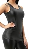 Verano Wetlook Tank Top Damen, Schwarz, M