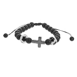 BESTYASH Fußball-armband Fußball-charm-armband Armband Für Frauen Fußball-armband Verstellbares Armband Fußballarmband Für Teenager Fußball-handgelenk-kette Geflochtenes Seil Black