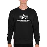 Alpha Industries Herren Basic Pullover Sweatshirt, Schwarz (Black 03), 3XL